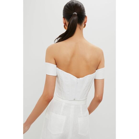 ANDRES OTALORA Off-White Loto Embellished Top Size 2 NWT Retail $645 Tuckernuck - Picture 2 of 7
